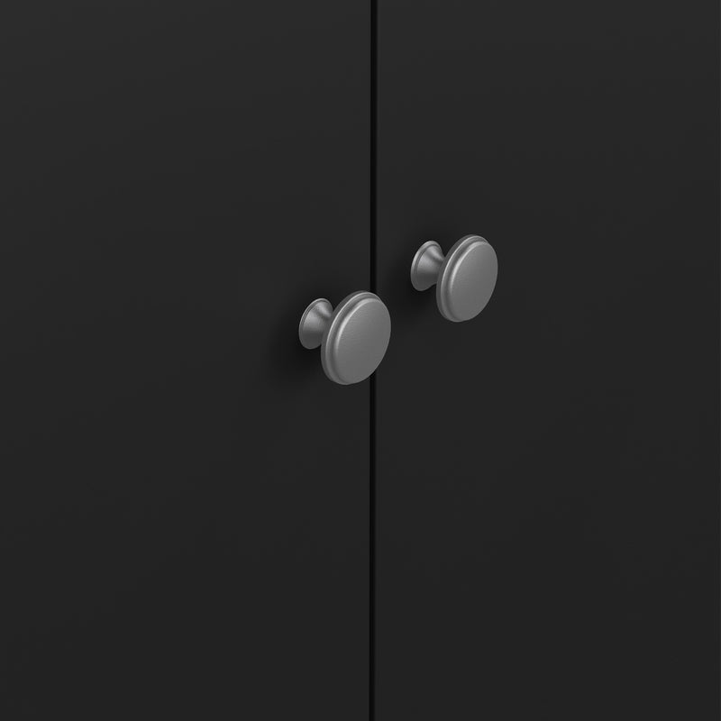 Madrid Wardrobe with 3 Doors in Jackson – Matt Black – image 8