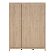 Madrid Wardrobe with 3 Doors in Jackson – Hickory Oak – image 2