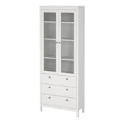 Madrid China Cabinet 2 Doors with + 3 Drawers in Jackson – White – image 3