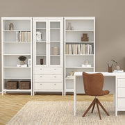 Madrid China Cabinet 2 Doors with + 3 Drawers in Jackson – White – image 7