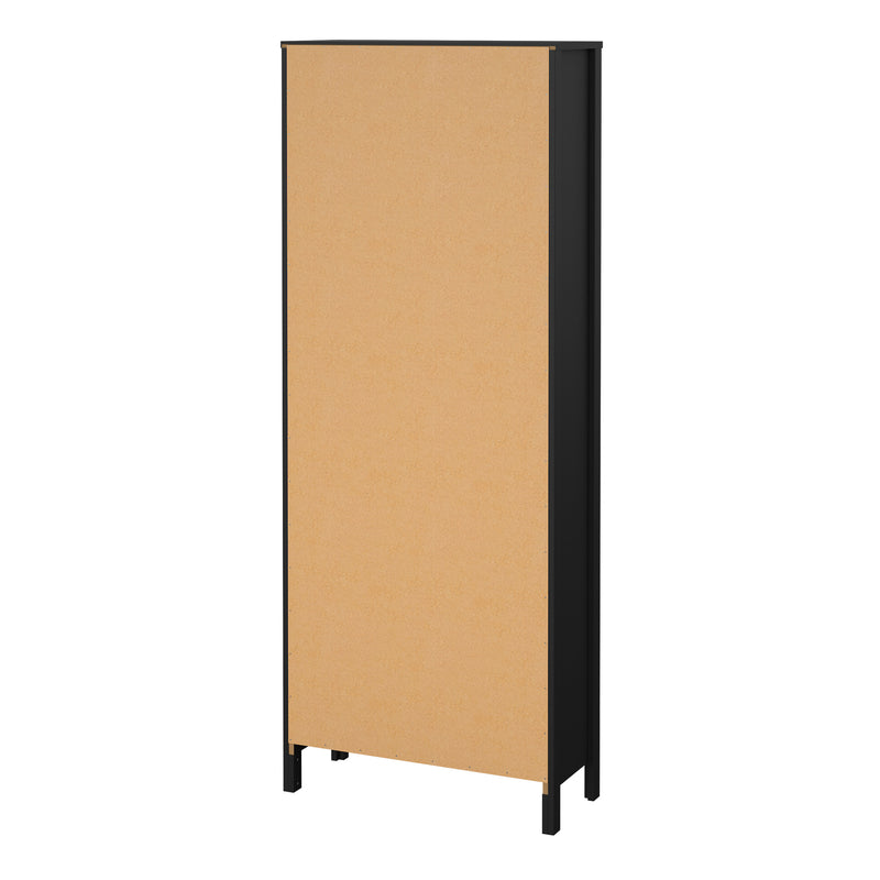 Madrid China Cabinet 2 Doors with + 3 Drawers in Jackson – Matt Black – image 4