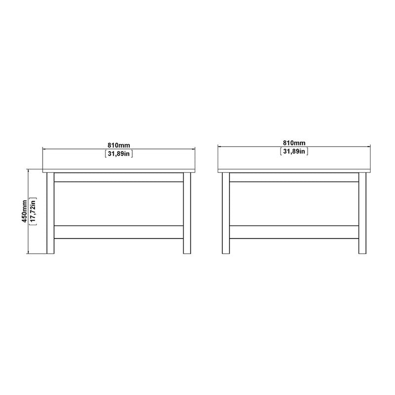 Madrid Coffee Table in Jackson – Matt Black – image 8