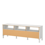 Madrid TV Unit 3 Drawers – White – image 4