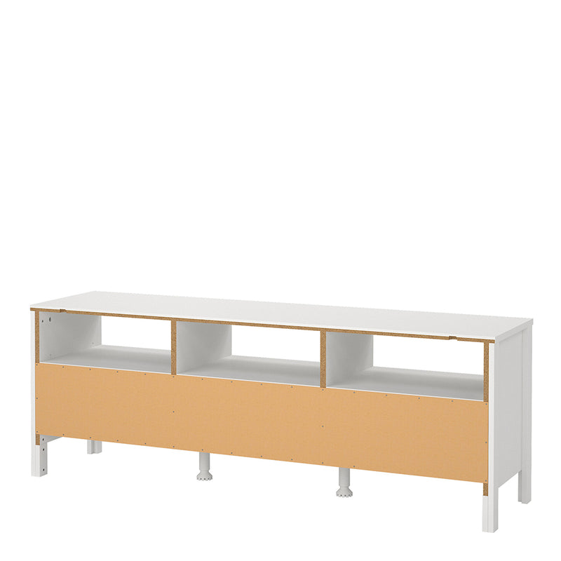 Madrid TV Unit 3 Drawers – White – image 4