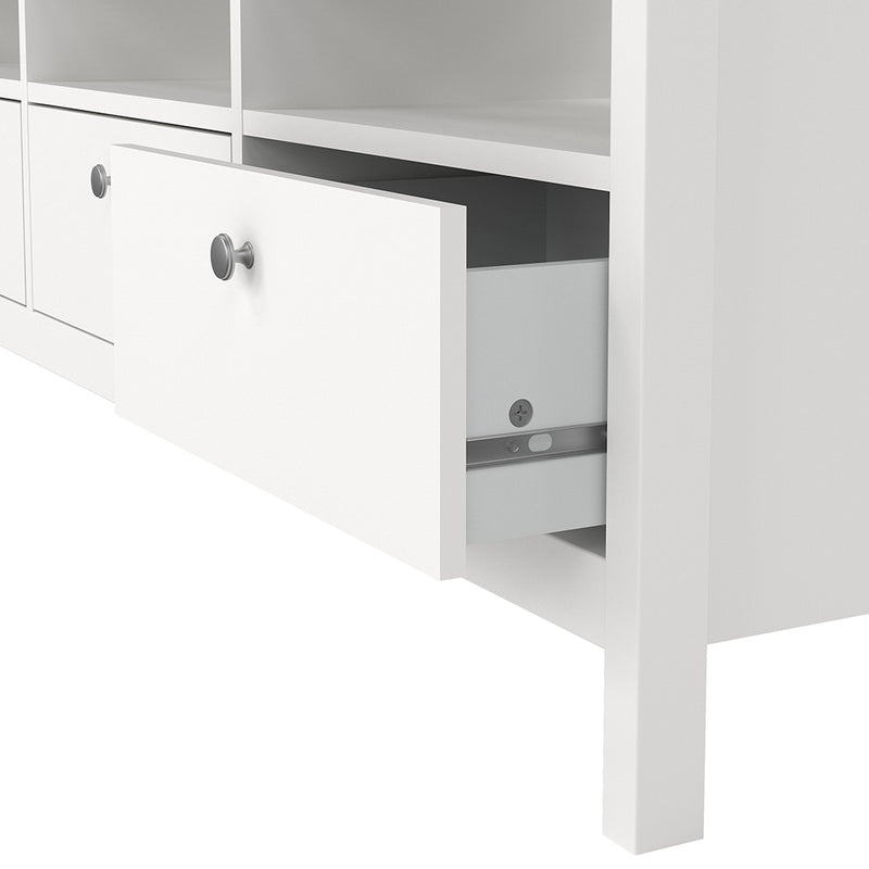 Madrid TV Unit 3 Drawers – White – image 9