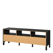 Madrid TV Unit 3 Drawers – Matt Black – image 4