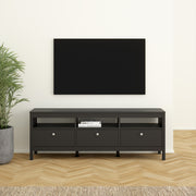 Madrid TV Unit 3 Drawers – Matt Black – image 7