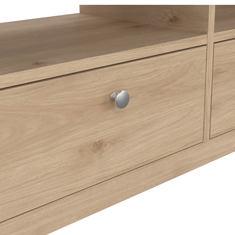 Madrid TV Unit 3 Drawers – Hickory Oak – image 8