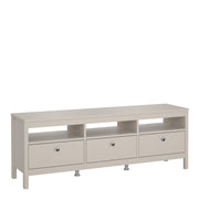 Madrid TV Unit 3 Drawers – Cashmere – image 1