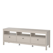 Madrid TV Unit 3 Drawers – Cashmere – image 3