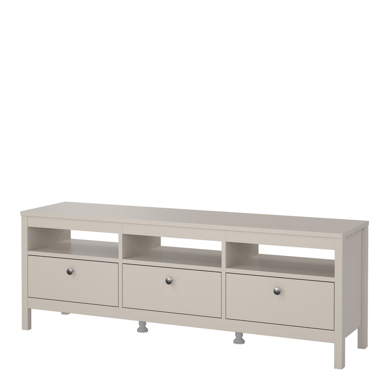Madrid TV Unit 3 Drawers – Cashmere – image 3
