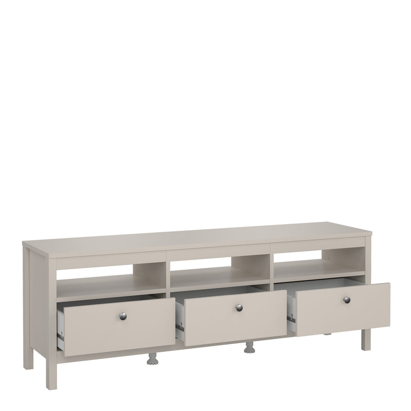 Madrid TV Unit 3 Drawers – Cashmere – image 5