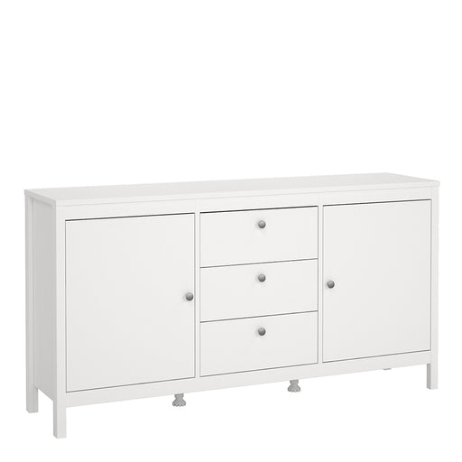 Madrid Sideboard 2 Doors 3 Drawers – White – image 1