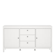 Madrid Sideboard 2 Doors 3 Drawers – White – image 2