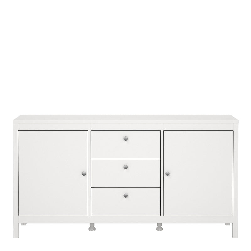 Madrid Sideboard 2 Doors 3 Drawers – White – image 2