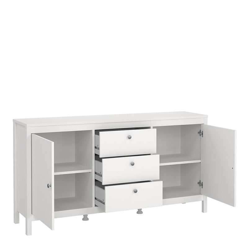Madrid Sideboard 2 Doors 3 Drawers – White – image 5