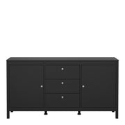 Madrid Sideboard 2 Doors 3 Drawers – Matt Black – image 2