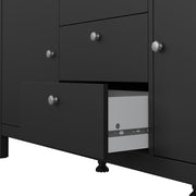 Madrid Sideboard 2 Doors 3 Drawers – Matt Black – image 9
