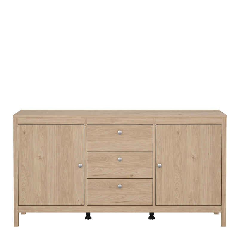 Madrid Sideboard 2 Doors + 3 Drawers – Hickory Oak – image 2