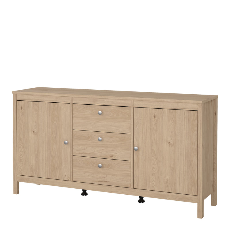 Madrid Sideboard 2 Doors + 3 Drawers – Hickory Oak – image 3