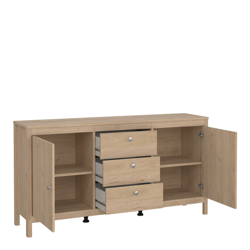 Madrid Sideboard 2 Doors + 3 Drawers – Hickory Oak – image 5