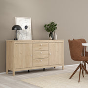 Madrid Sideboard 2 Doors + 3 Drawers – Hickory Oak – image 7