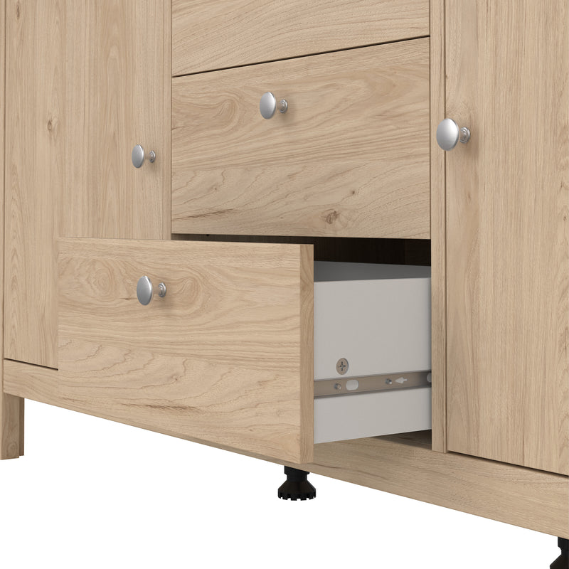 Madrid Sideboard 2 Doors + 3 Drawers – Hickory Oak – image 9