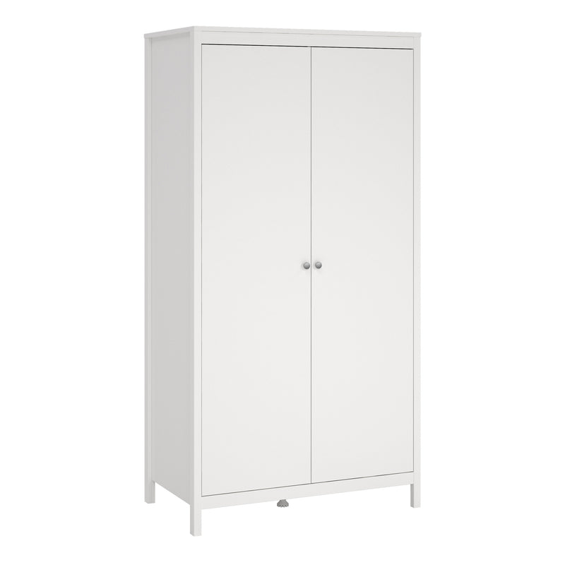 Madrid Wardrobe with 2 Doors – White – image 1