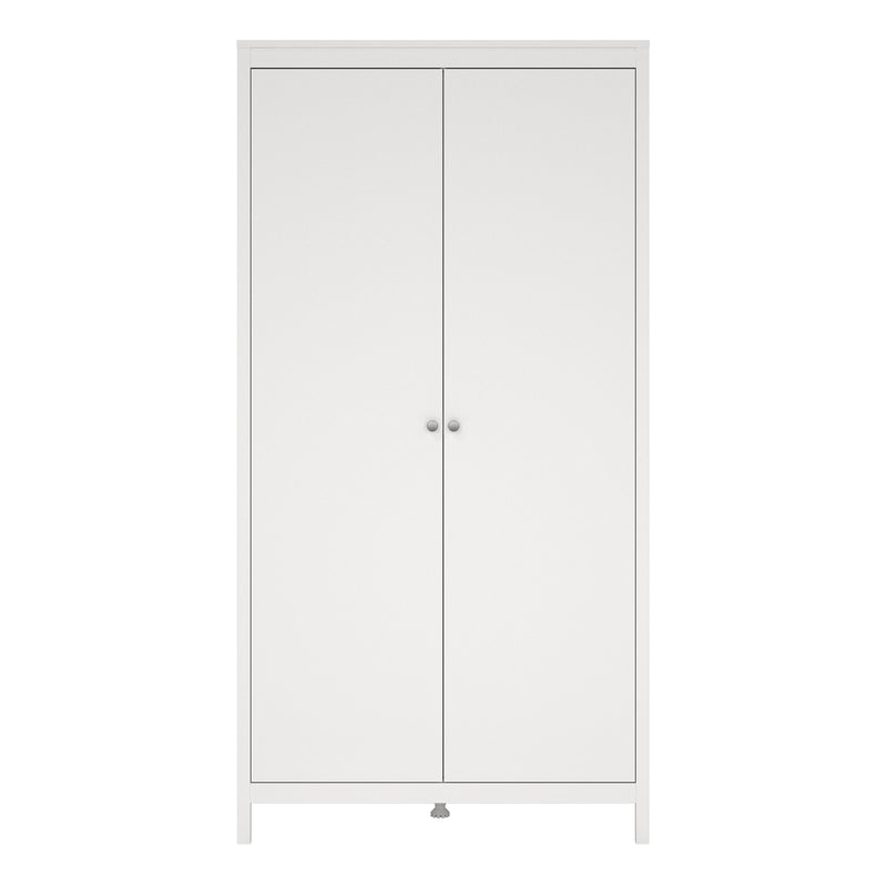 Madrid Wardrobe with 2 Doors – White – image 2