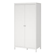 Madrid Wardrobe with 2 Doors – White – image 3