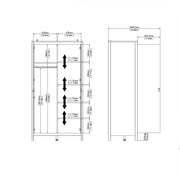 Madrid Wardrobe with 2 Doors – Matt Black – image 10