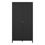 Madrid Wardrobe with 2 Doors – Matt Black – image 2