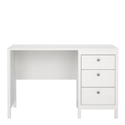 Madrid Desk 3 Drawers in Jackson – White – image 2