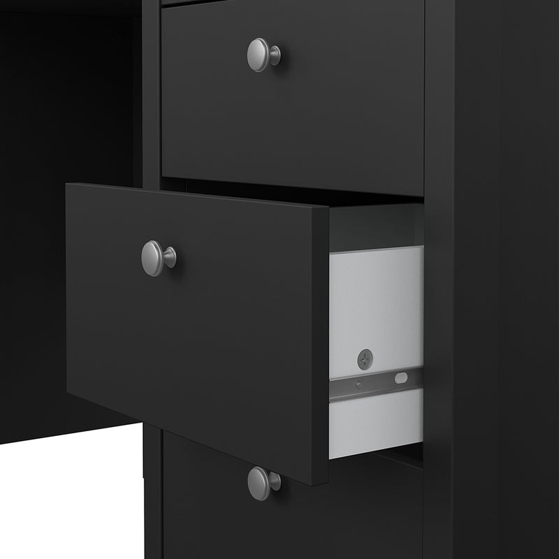 Madrid Desk 3 Drawers in Jackson – Matt Black – image 9