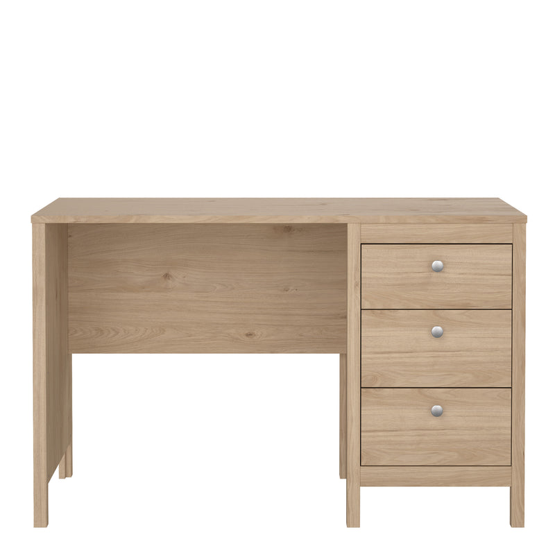 Madrid Desk 3 Drawers in Jackson – Hickory Oak – image 2