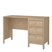 Madrid Desk 3 Drawers in Jackson – Hickory Oak – image 3