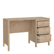 Madrid Desk 3 Drawers in Jackson – Hickory Oak – image 5