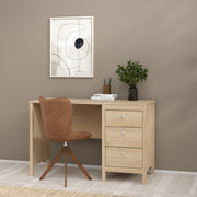 Madrid Desk 3 Drawers in Jackson – Hickory Oak – image 7
