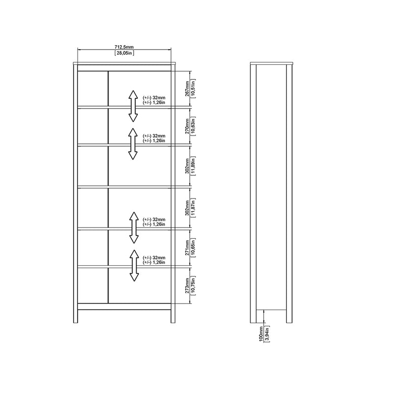 Madrid Bookcase – Black – image 10