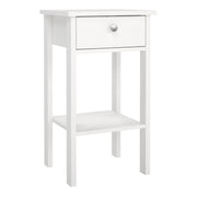 Madrid Bedside Table with 1 Drawer – White – image 1