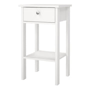 Madrid Bedside Table with 1 Drawer – White – image 3