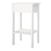 Madrid Bedside Table with 1 Drawer – White – image 5