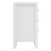 Madrid Bedside Table 3 Drawers – White – image 4