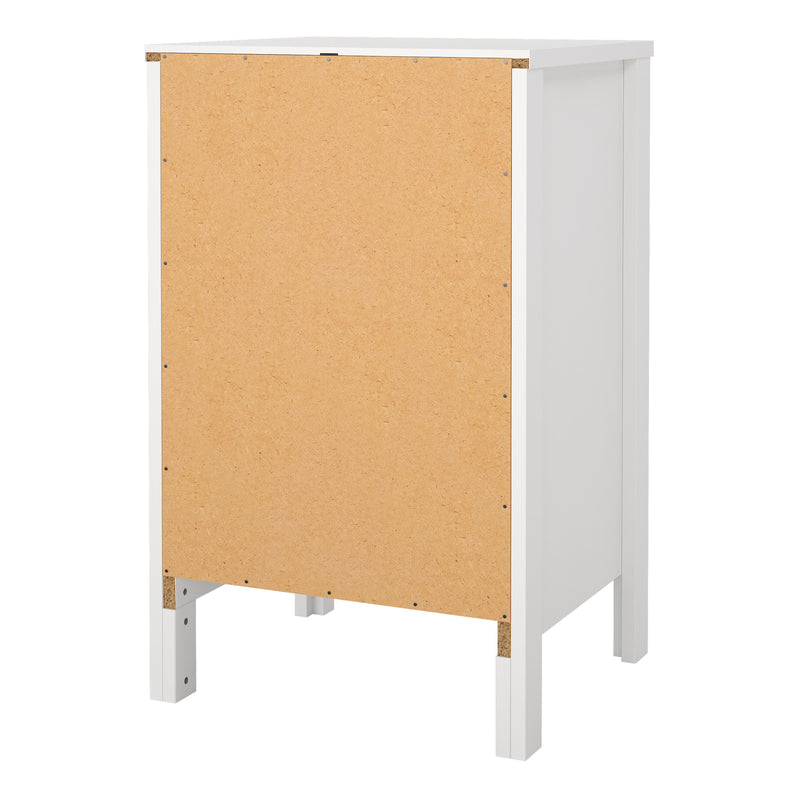 Madrid Bedside Table 3 Drawers – White – image 5