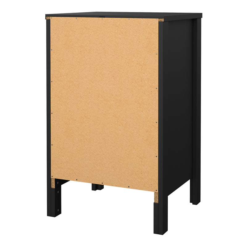 Madrid Bedside Table 3 Drawers – Matt Black – image 5