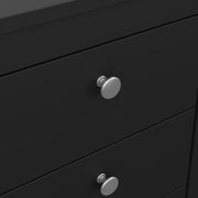 Madrid Bedside Table 3 Drawers – Matt Black – image 8