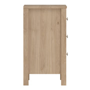 Madrid Bedside Table 3 Drawers – Hickory Oak – image 4