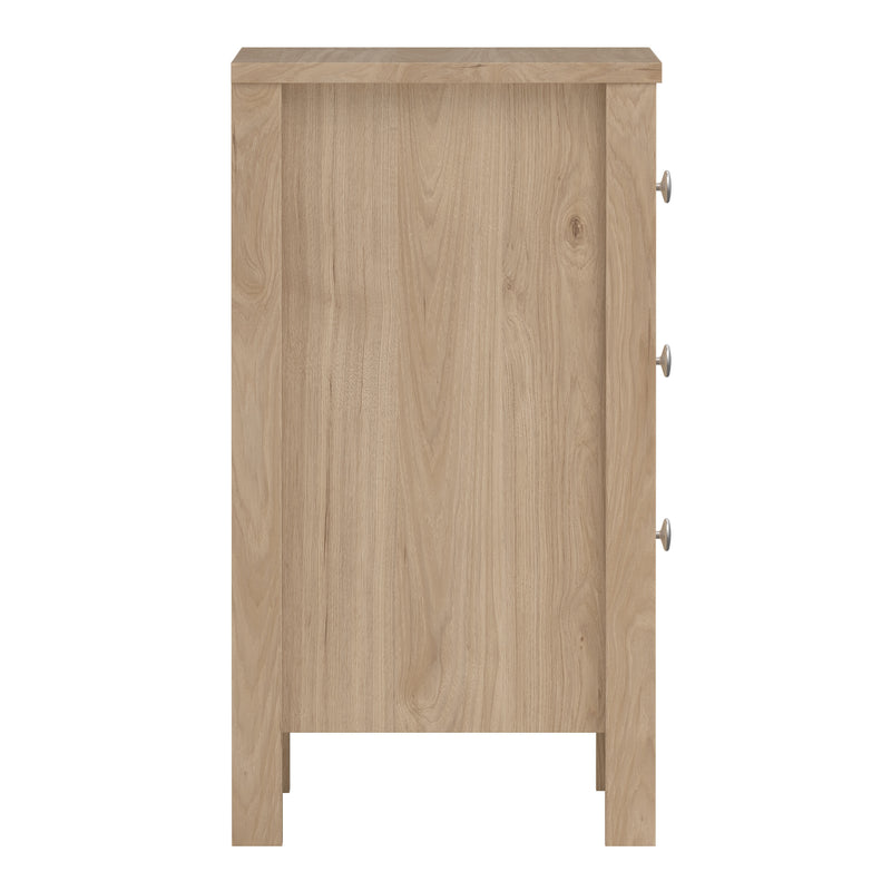 Madrid Bedside Table 3 Drawers – Hickory Oak – image 4