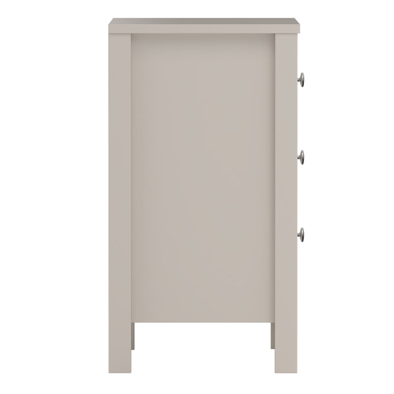 Madrid Bedside Table 3 Drawers – Cashmere – image 4