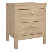 Madrid Package - Bedside Table 2 Drawers + Chest 5 Drawers + 2 Door Wardrobe in Jackson Hickory Oak – image 2